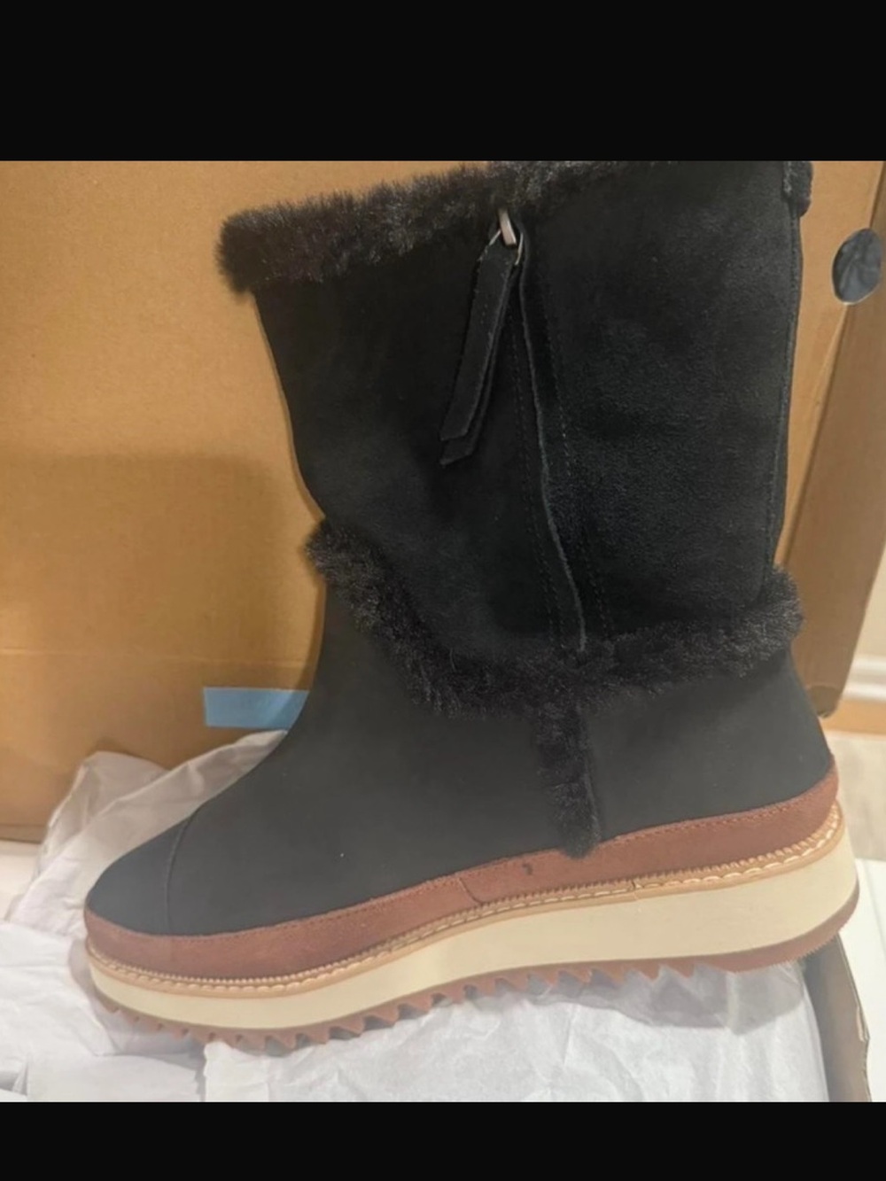 Toms Makenna Women’s Black Lined Winter Boot